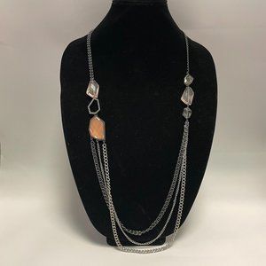Simply Vera by Vera Wang Triple Strand Rhinestone & Bead Adjustable Necklace